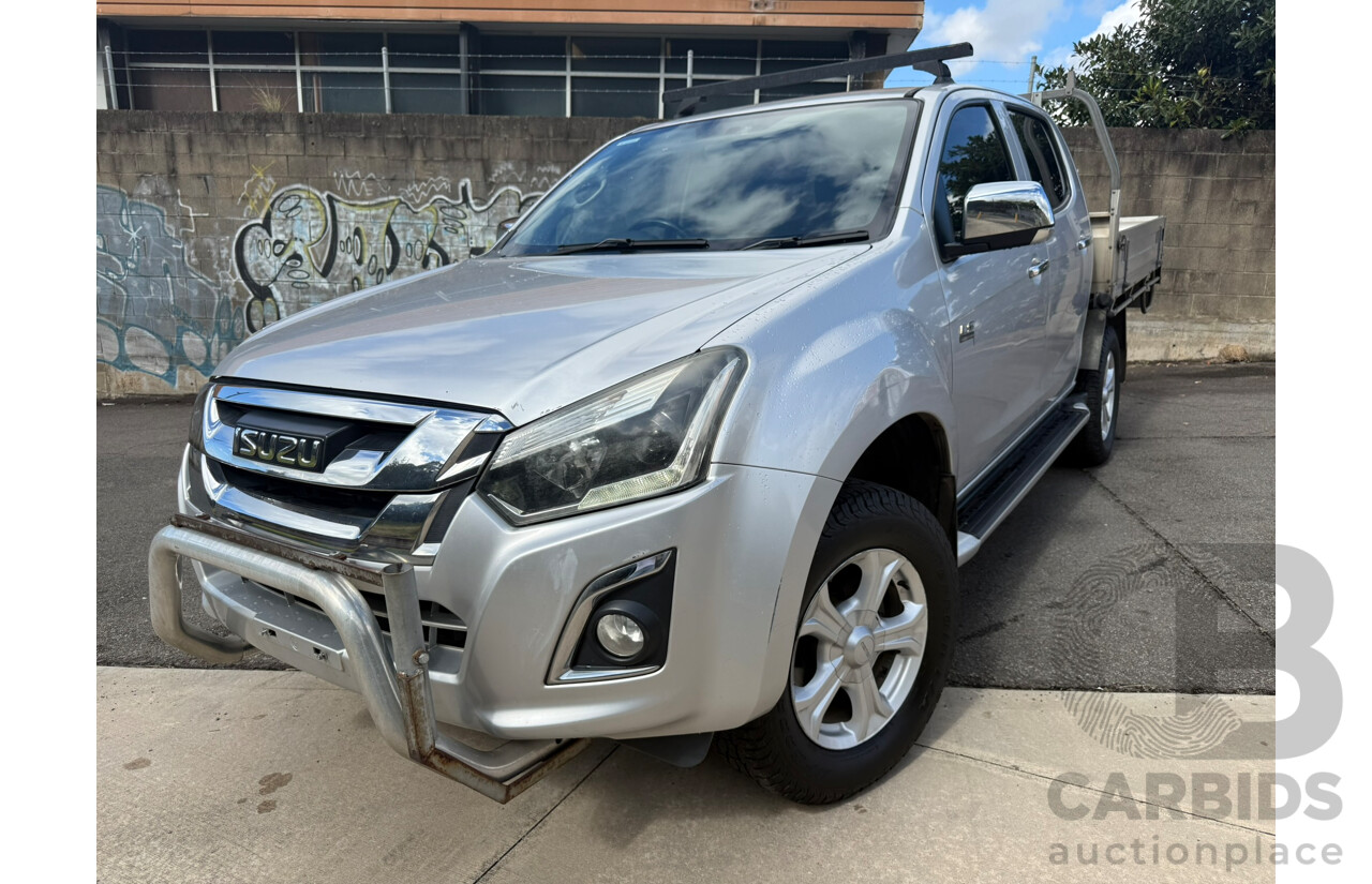 05/2017 Isuzu D-Max LS-U Hi-Ride TF MY17 Crew Cab Utility Silver Turbo Diesel 3.0L