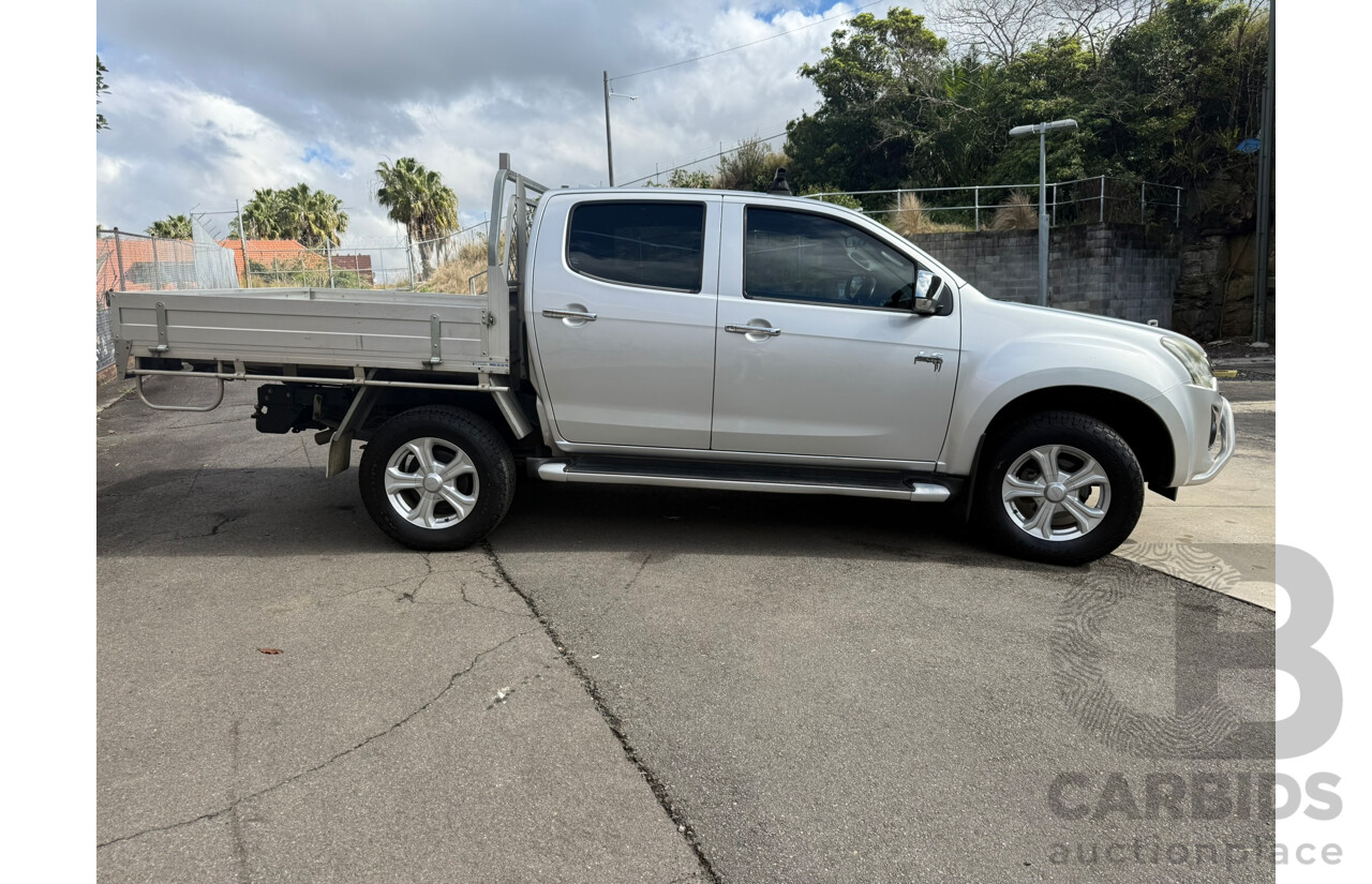 05/2017 Isuzu D-Max LS-U Hi-Ride TF MY17 Crew Cab Utility Silver Turbo Diesel 3.0L