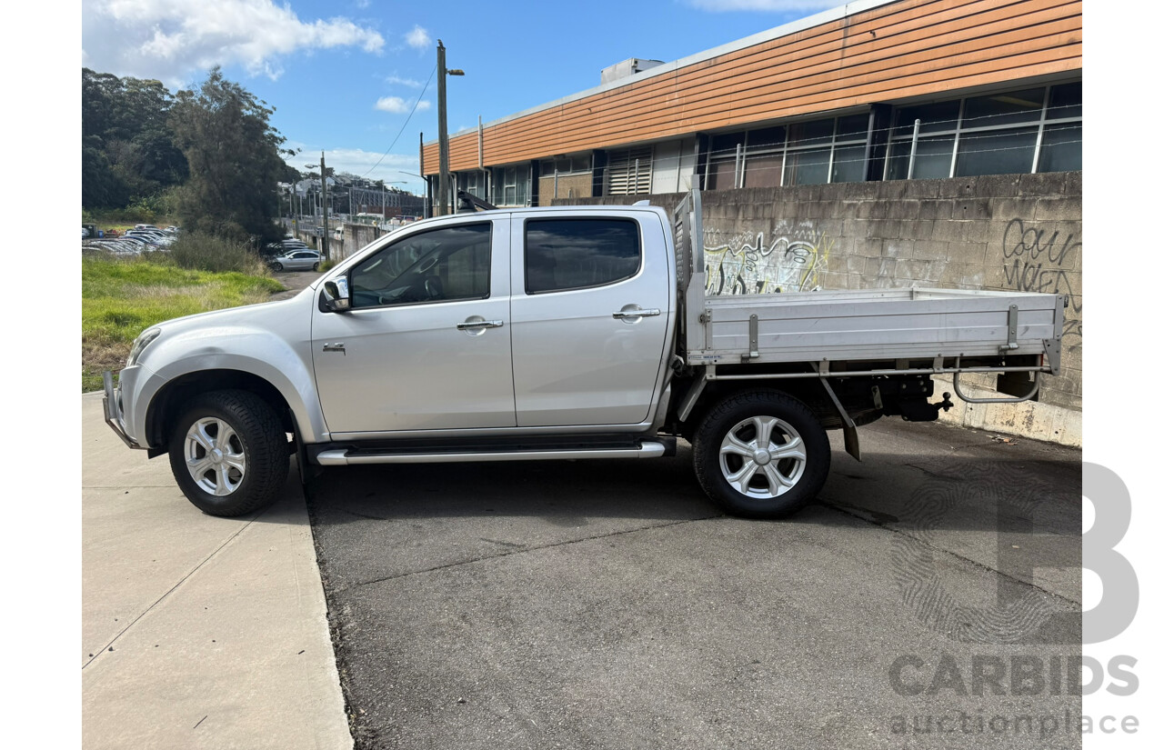 05/2017 Isuzu D-Max LS-U Hi-Ride TF MY17 Crew Cab Utility Silver Turbo Diesel 3.0L