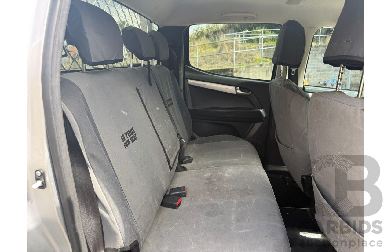 05/2017 Isuzu D-Max LS-U Hi-Ride TF MY17 Crew Cab Utility Silver Turbo Diesel 3.0L