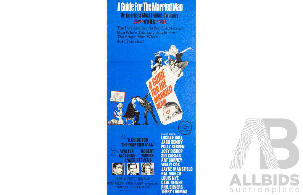 A Guide for the Married Man (1967), Original Australian Daybill Cinema Poster, Royelltone Prints Pty. Limited