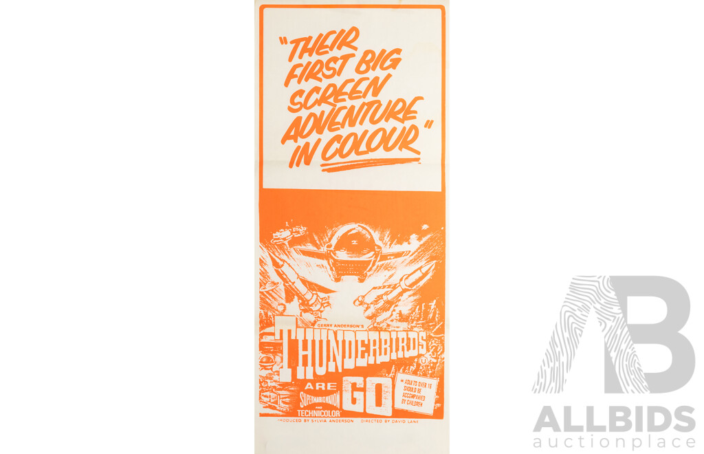 Gerry Anderson's 'Thunderbirds Are Go' (1966), Original Australian Daybill Cinema Poster