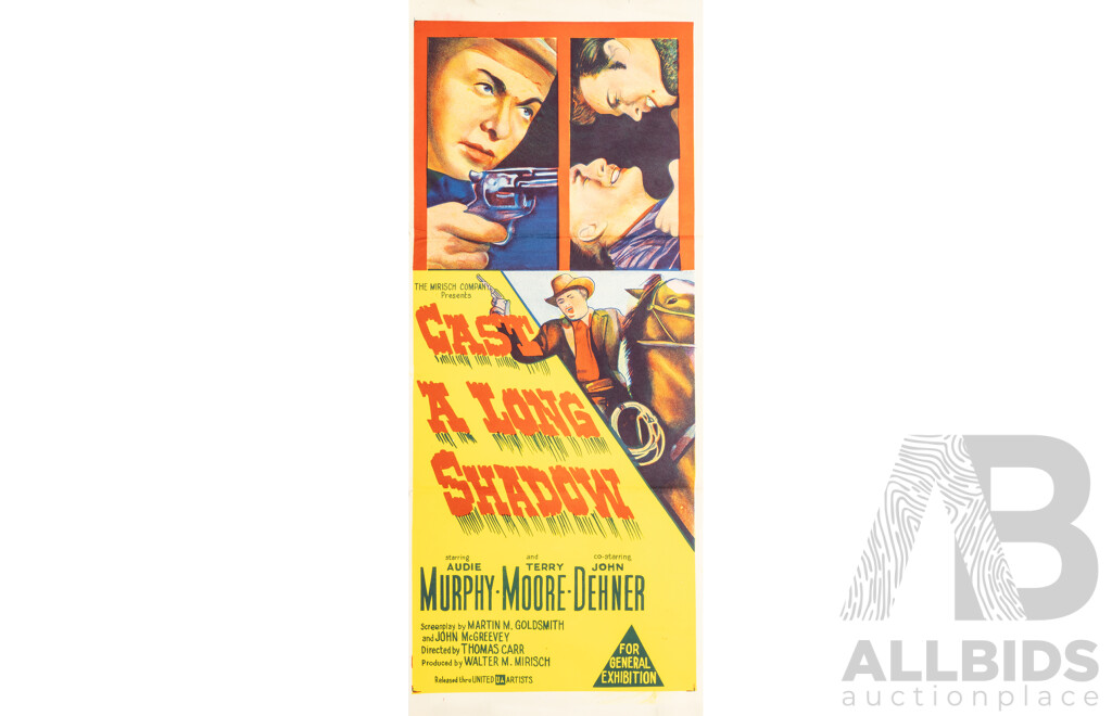 Cast a Long Shadow (1959), Original Australian Daybill Cinema Poster