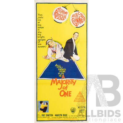 A Majority of One (1961), Original Australian Daybill Cinema Poster, Robert Burton Pty. Ltd.