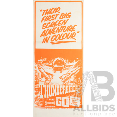 Gerry Anderson's 'Thunderbirds Are Go' (1966), Original Australian Daybill Cinema Poster