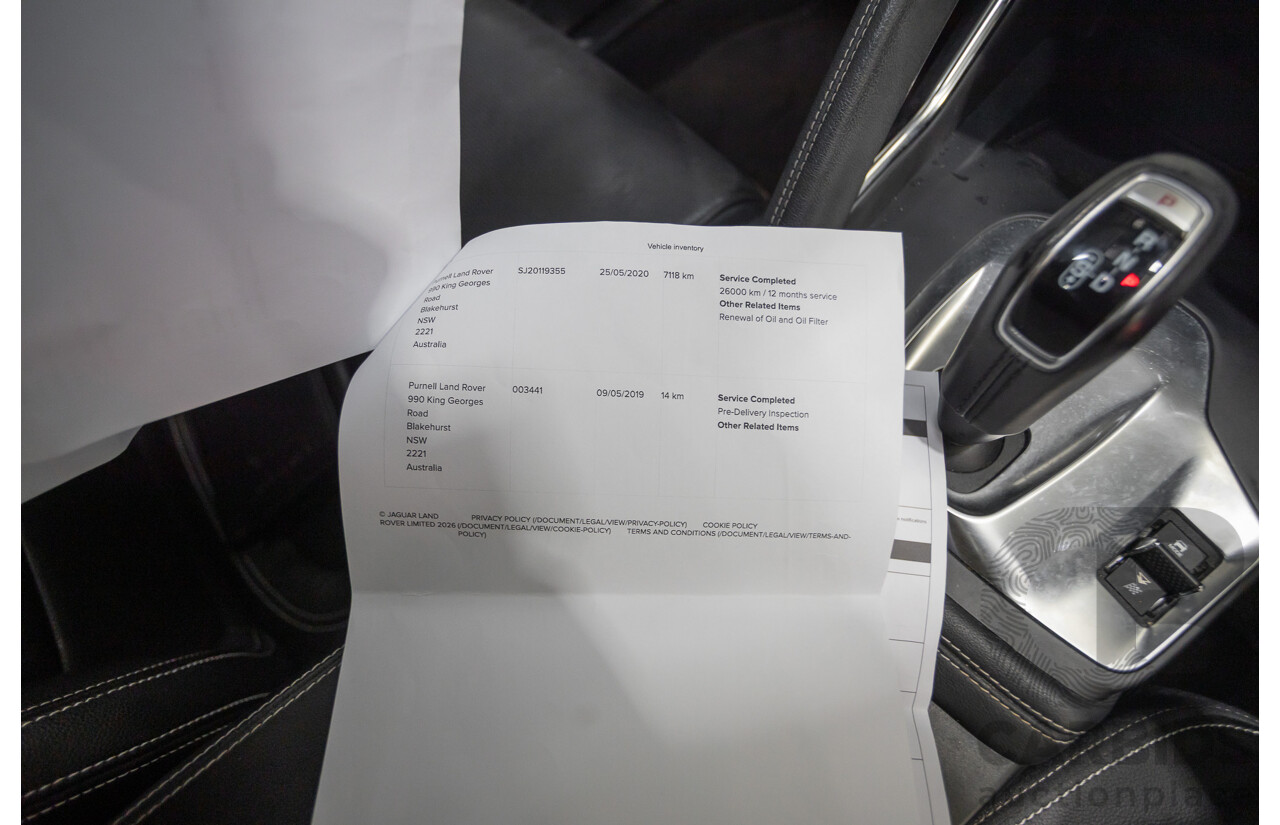 4/2019 Jaguar E-Pace P200 R-Dynamic S (AWD) X540 MY19 4d Wagon Narvik Black Turbo 2.0L