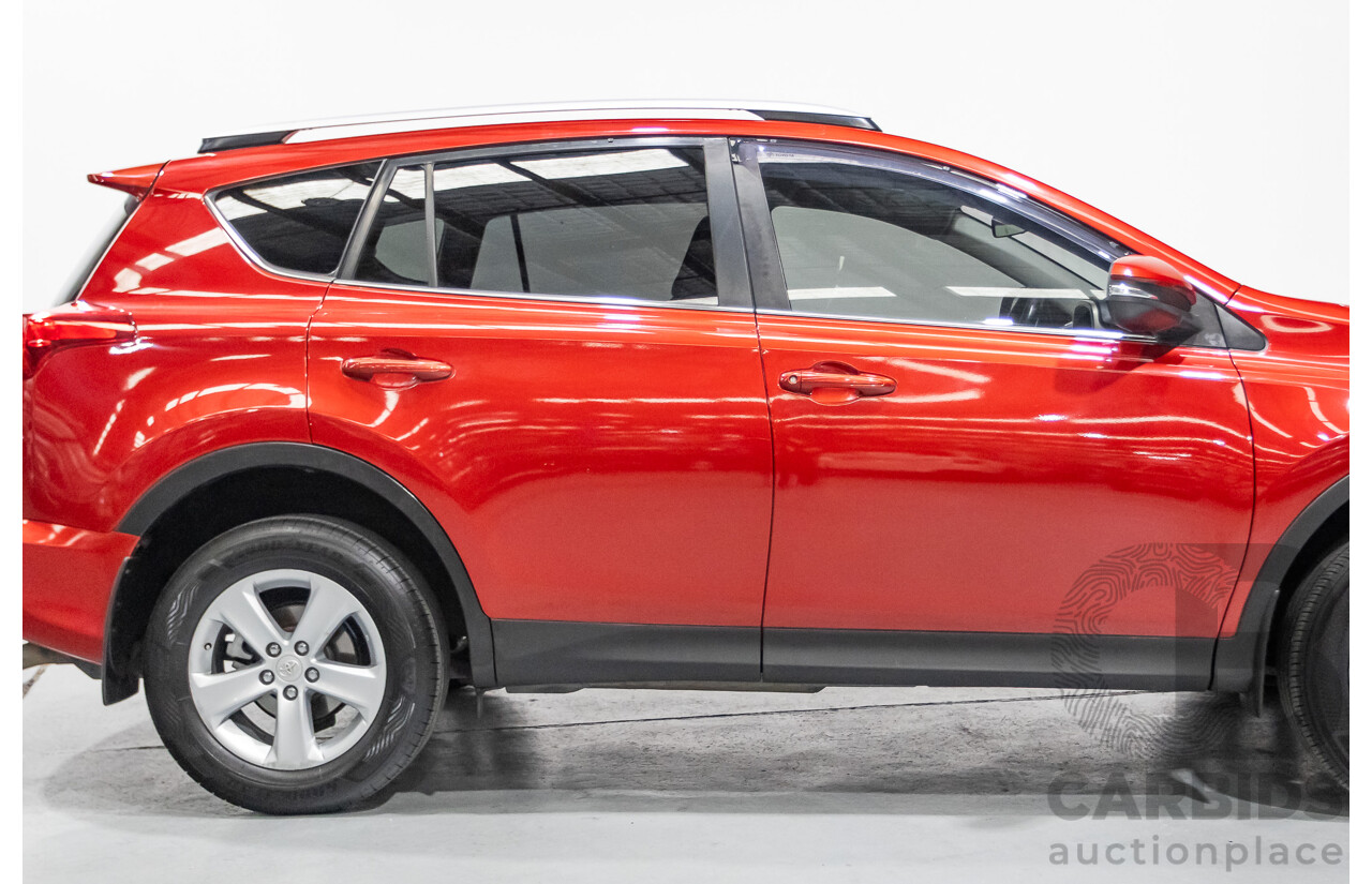 9/2014 Toyota Rav4 GXL (AWD) ASA44R MY14 4d Wagon Barcelona Red Metallic 2.5L