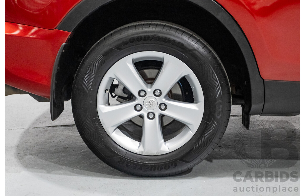 9/2014 Toyota Rav4 GXL (AWD) ASA44R MY14 4d Wagon Barcelona Red Metallic 2.5L