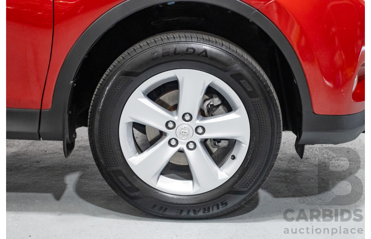 9/2014 Toyota Rav4 GXL (AWD) ASA44R MY14 4d Wagon Barcelona Red Metallic 2.5L