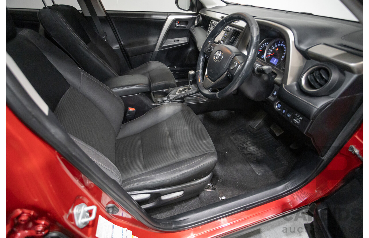 9/2014 Toyota Rav4 GXL (AWD) ASA44R MY14 4d Wagon Barcelona Red Metallic 2.5L