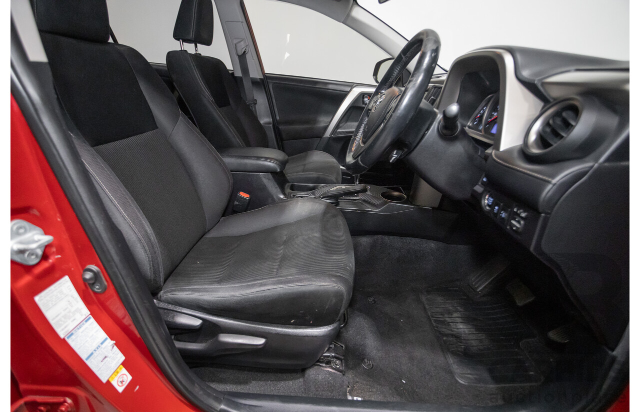 9/2014 Toyota Rav4 GXL (AWD) ASA44R MY14 4d Wagon Barcelona Red Metallic 2.5L
