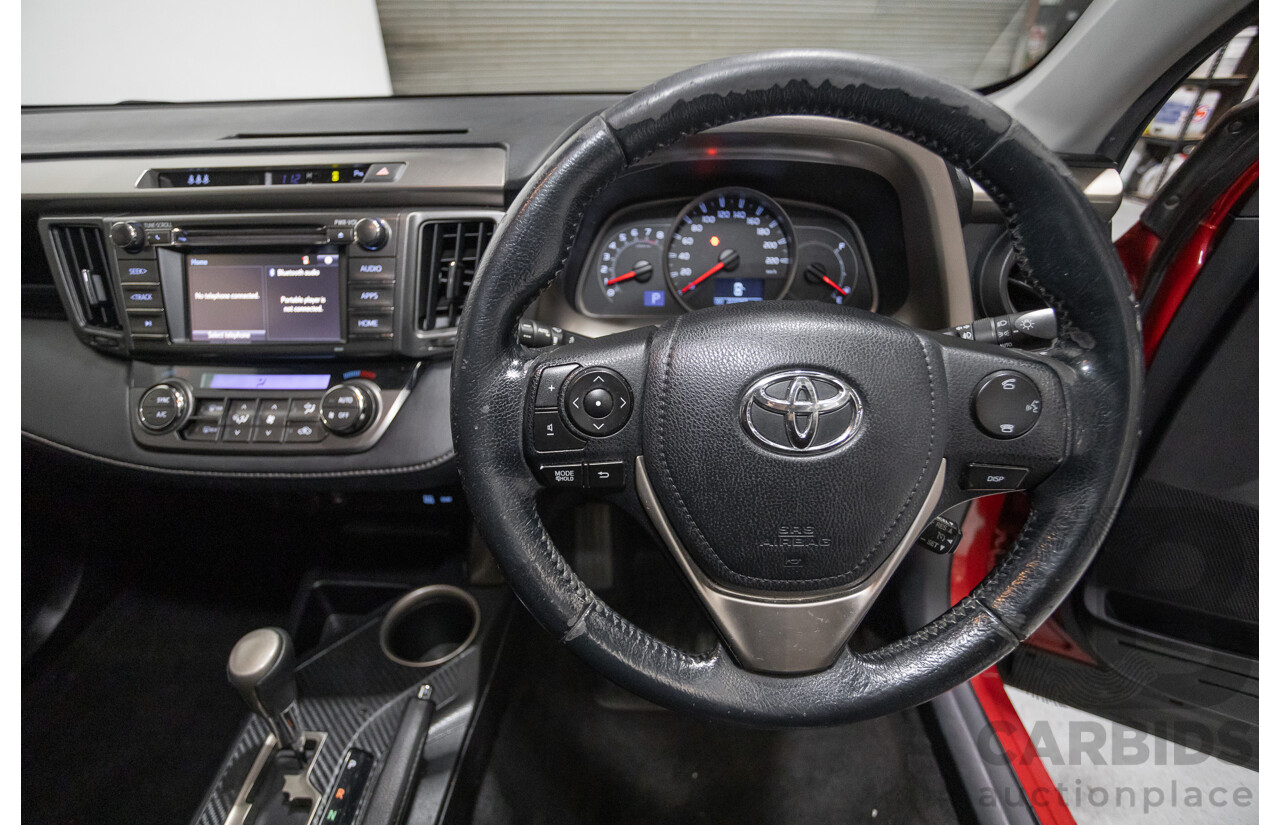 9/2014 Toyota Rav4 GXL (AWD) ASA44R MY14 4d Wagon Barcelona Red Metallic 2.5L