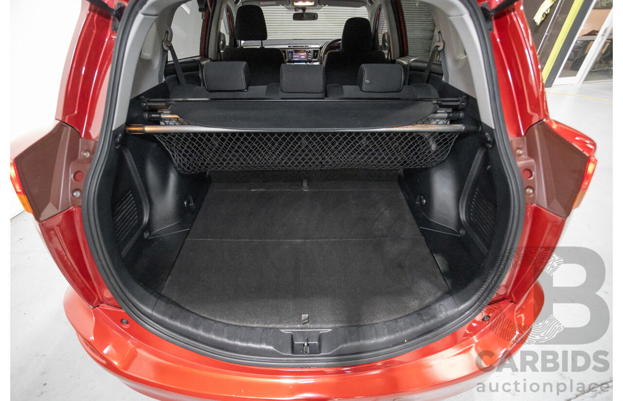 9/2014 Toyota Rav4 GXL (AWD) ASA44R MY14 4d Wagon Barcelona Red Metallic 2.5L