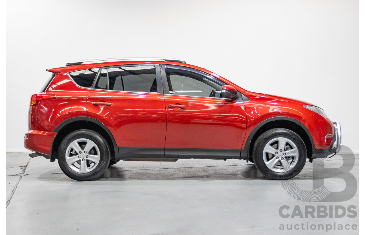 9/2014 Toyota Rav4 GXL (AWD) ASA44R MY14 4d Wagon Barcelona Red Metallic 2.5L