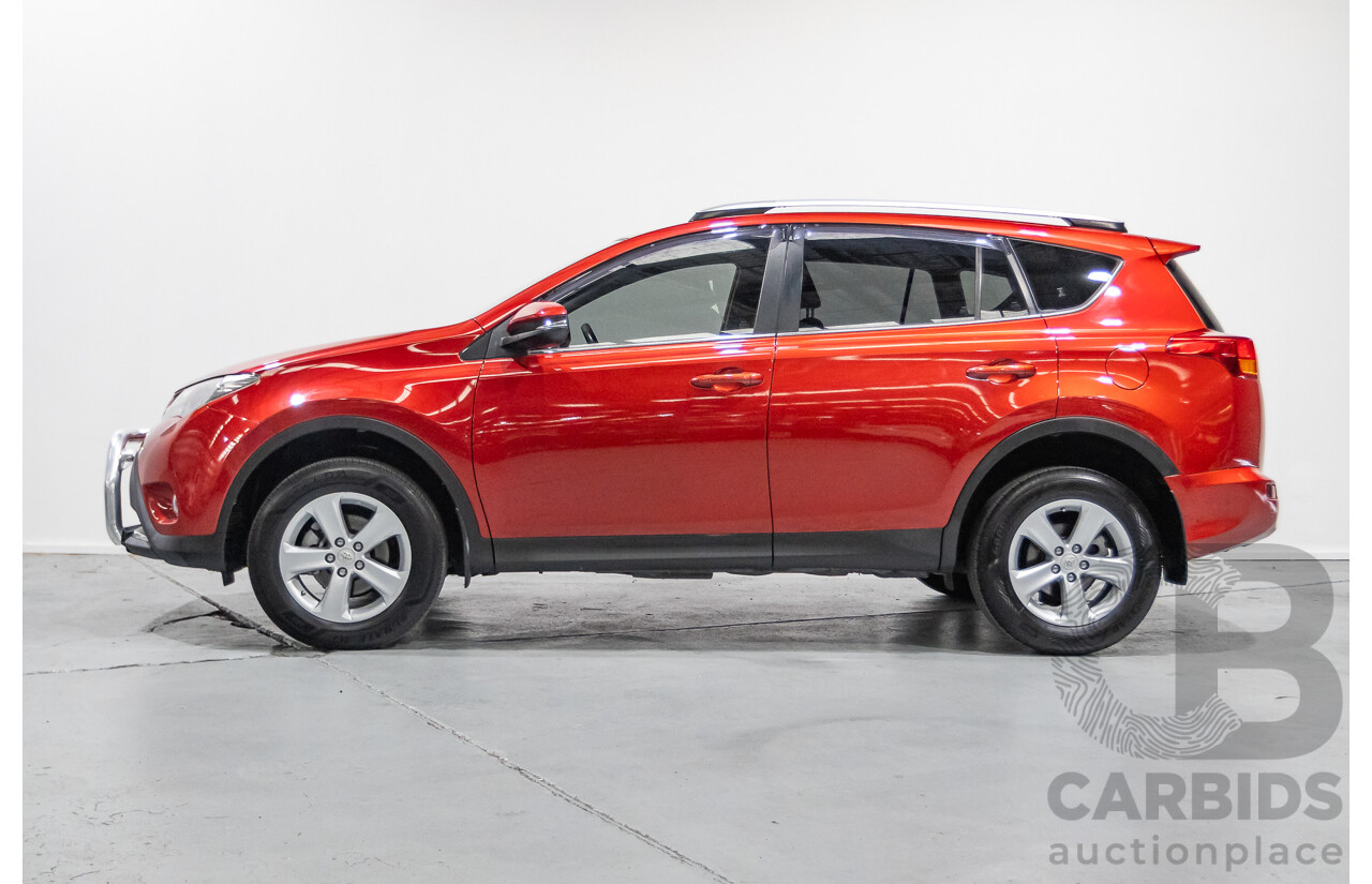 9/2014 Toyota Rav4 GXL (AWD) ASA44R MY14 4d Wagon Barcelona Red Metallic 2.5L