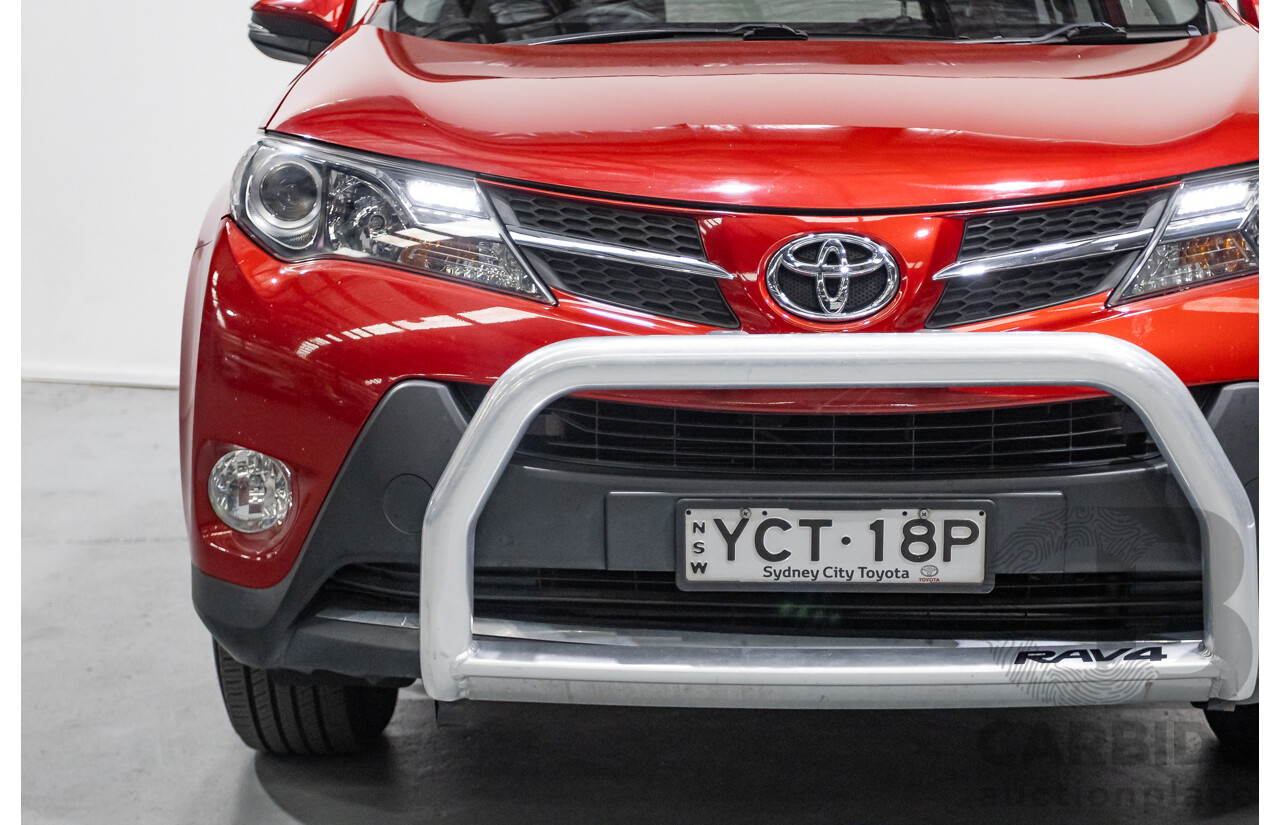 9/2014 Toyota Rav4 GXL (AWD) ASA44R MY14 4d Wagon Barcelona Red Metallic 2.5L