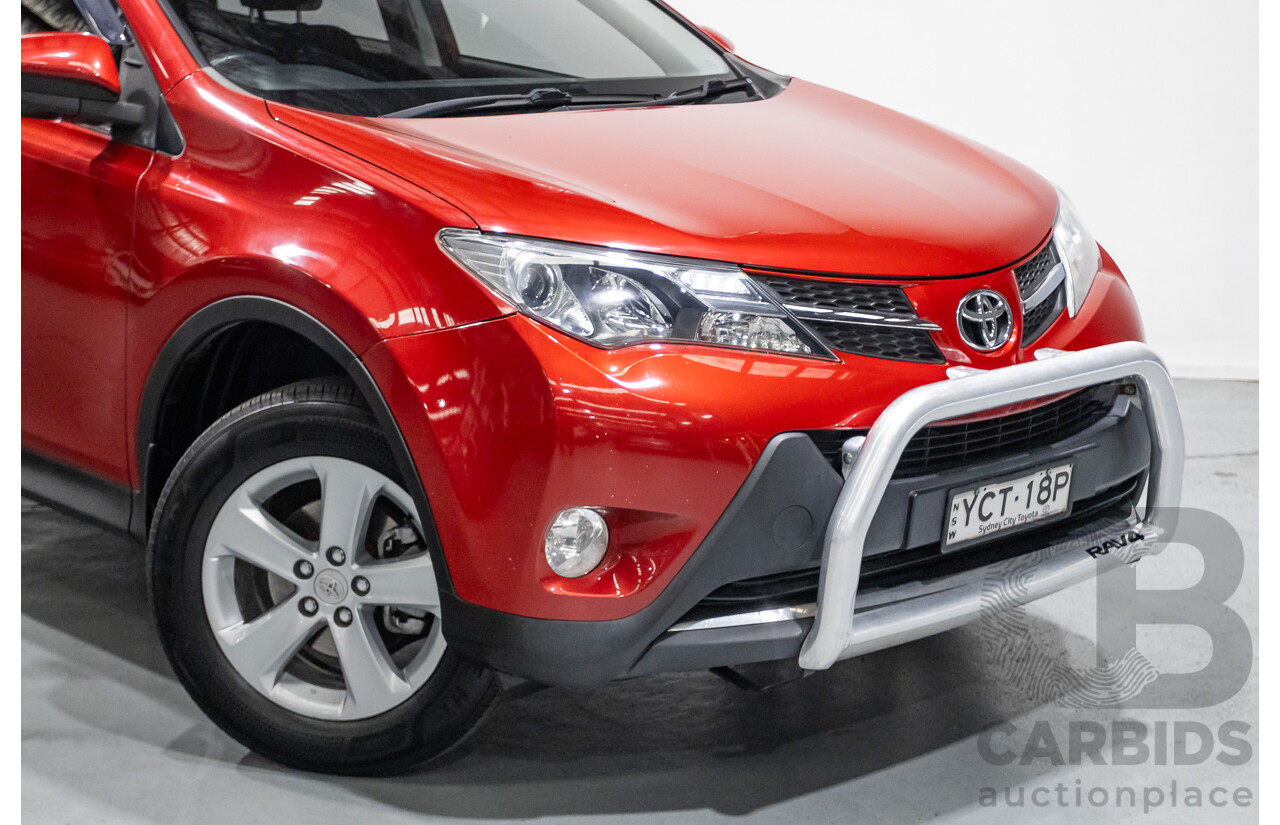 9/2014 Toyota Rav4 GXL (AWD) ASA44R MY14 4d Wagon Barcelona Red Metallic 2.5L