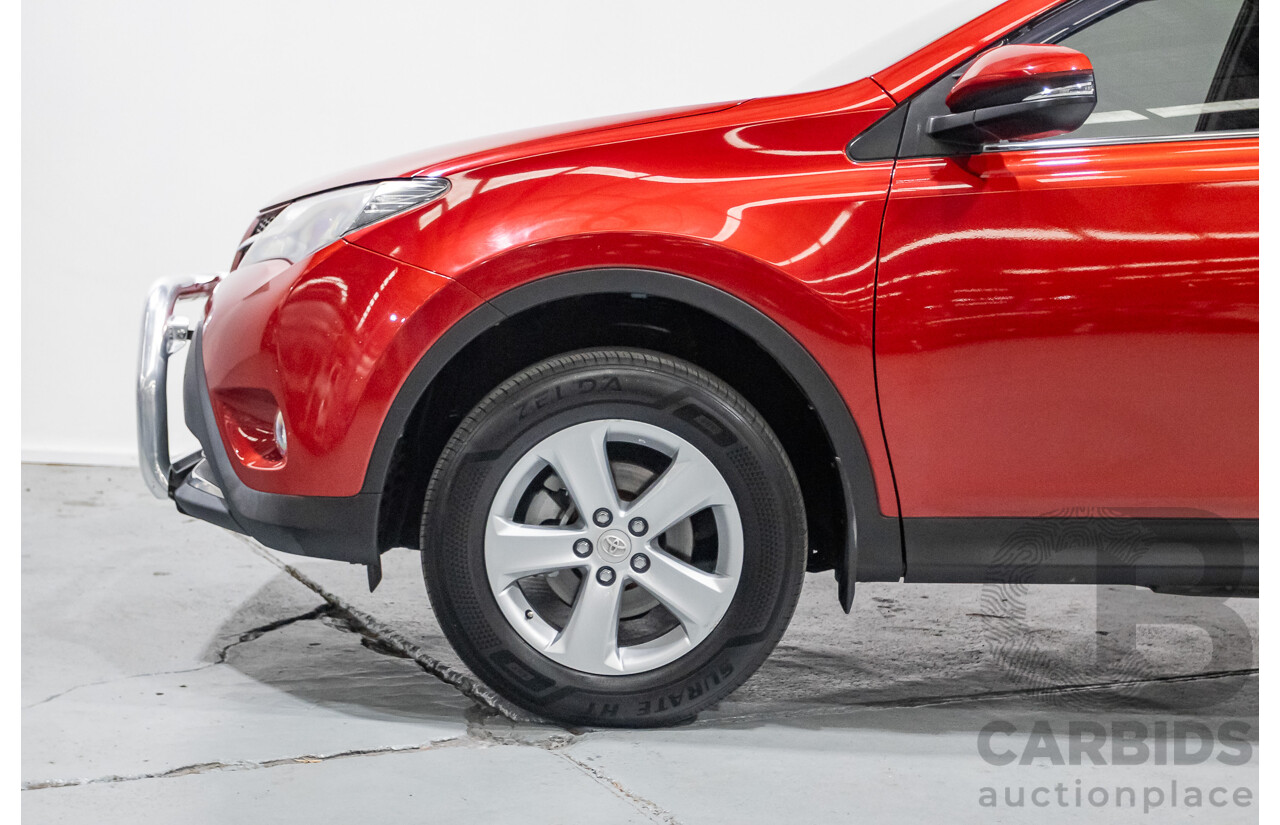 9/2014 Toyota Rav4 GXL (AWD) ASA44R MY14 4d Wagon Barcelona Red Metallic 2.5L