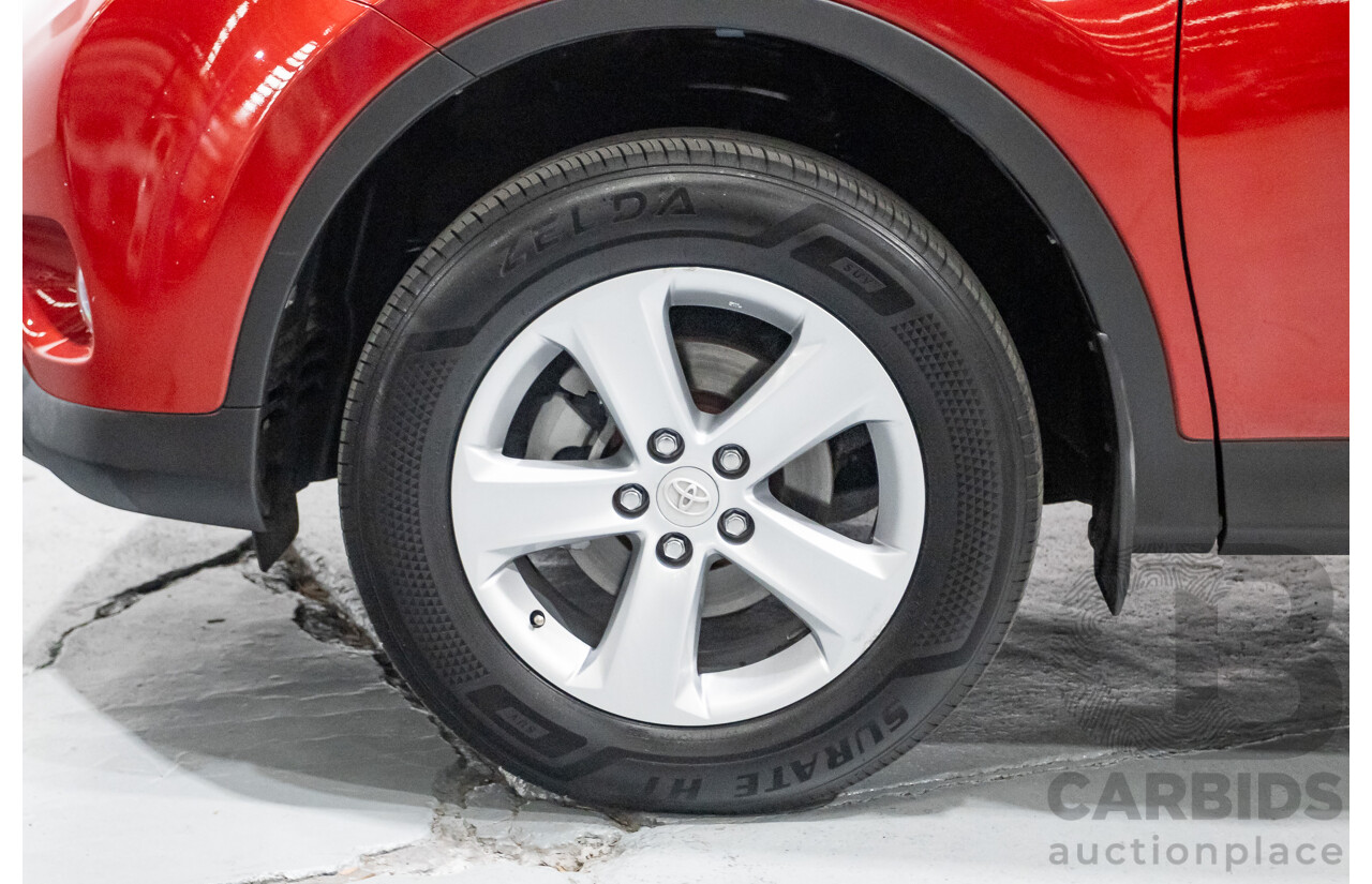 9/2014 Toyota Rav4 GXL (AWD) ASA44R MY14 4d Wagon Barcelona Red Metallic 2.5L