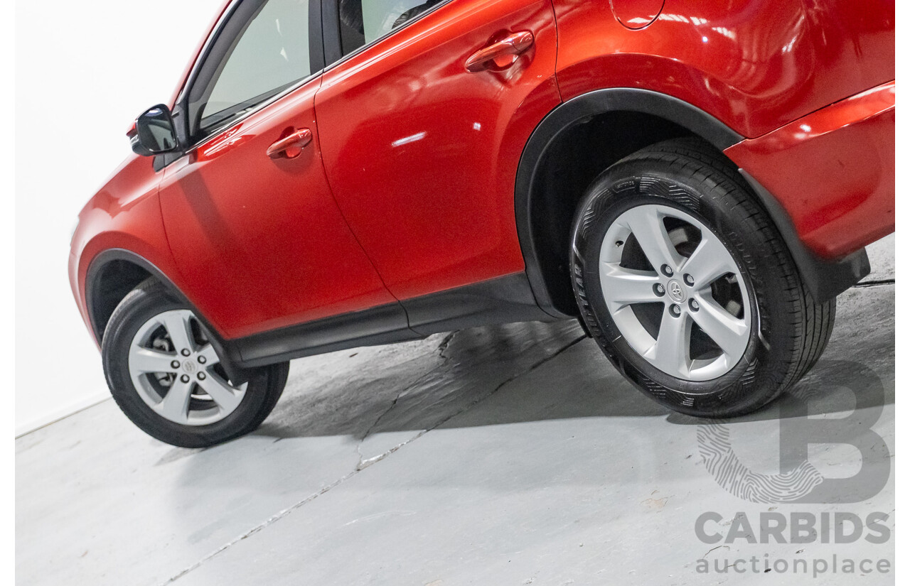 9/2014 Toyota Rav4 GXL (AWD) ASA44R MY14 4d Wagon Barcelona Red Metallic 2.5L