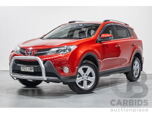 9/2014 Toyota Rav4 GXL (AWD) ASA44R MY14 4d Wagon Barcelona Red Metallic 2.5L