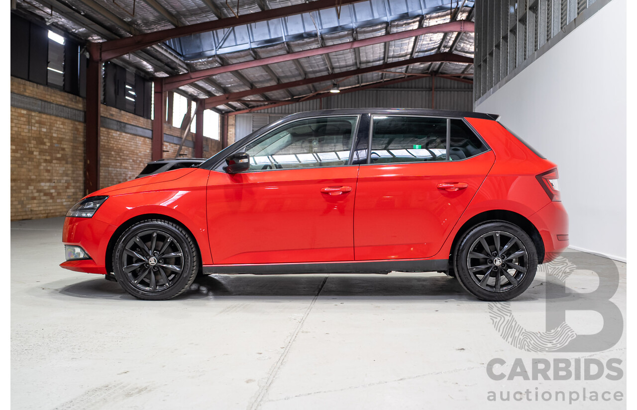 07/2021 Skoda Fabia 81TSI Run Out Edition NJ MY21 5d Hatchback Corrida Red / Black Turbo 1.0L