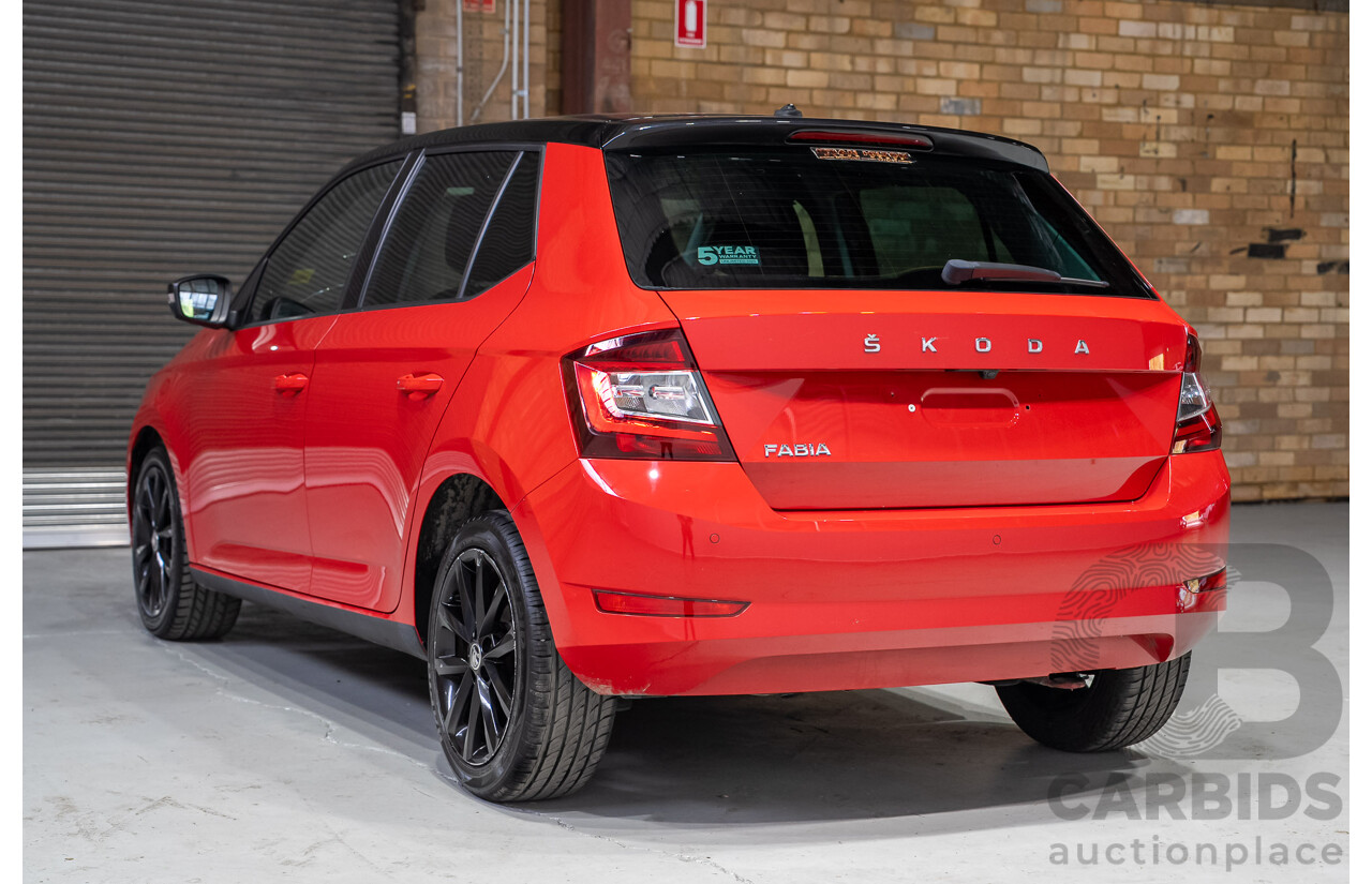 07/2021 Skoda Fabia 81TSI Run Out Edition NJ MY21 5d Hatchback Corrida Red / Black Turbo 1.0L