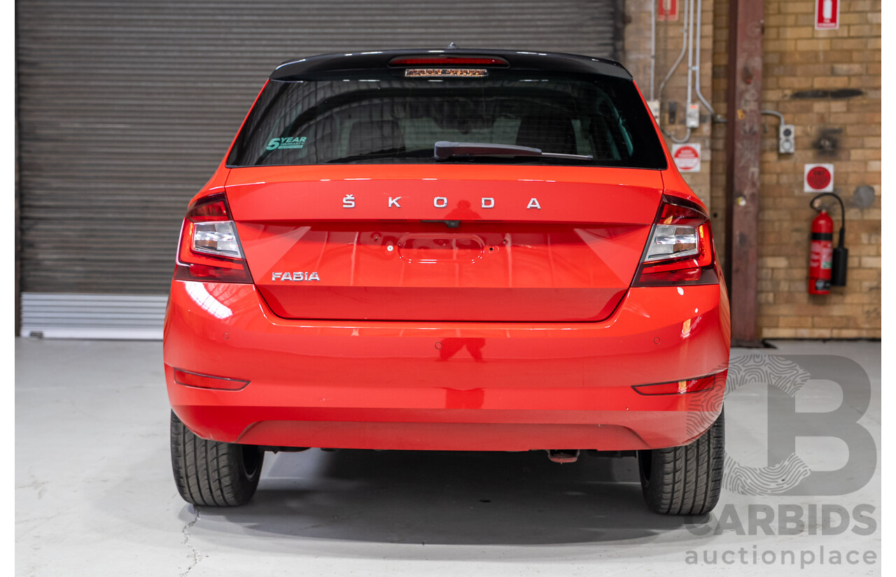 07/2021 Skoda Fabia 81TSI Run Out Edition NJ MY21 5d Hatchback Corrida Red / Black Turbo 1.0L