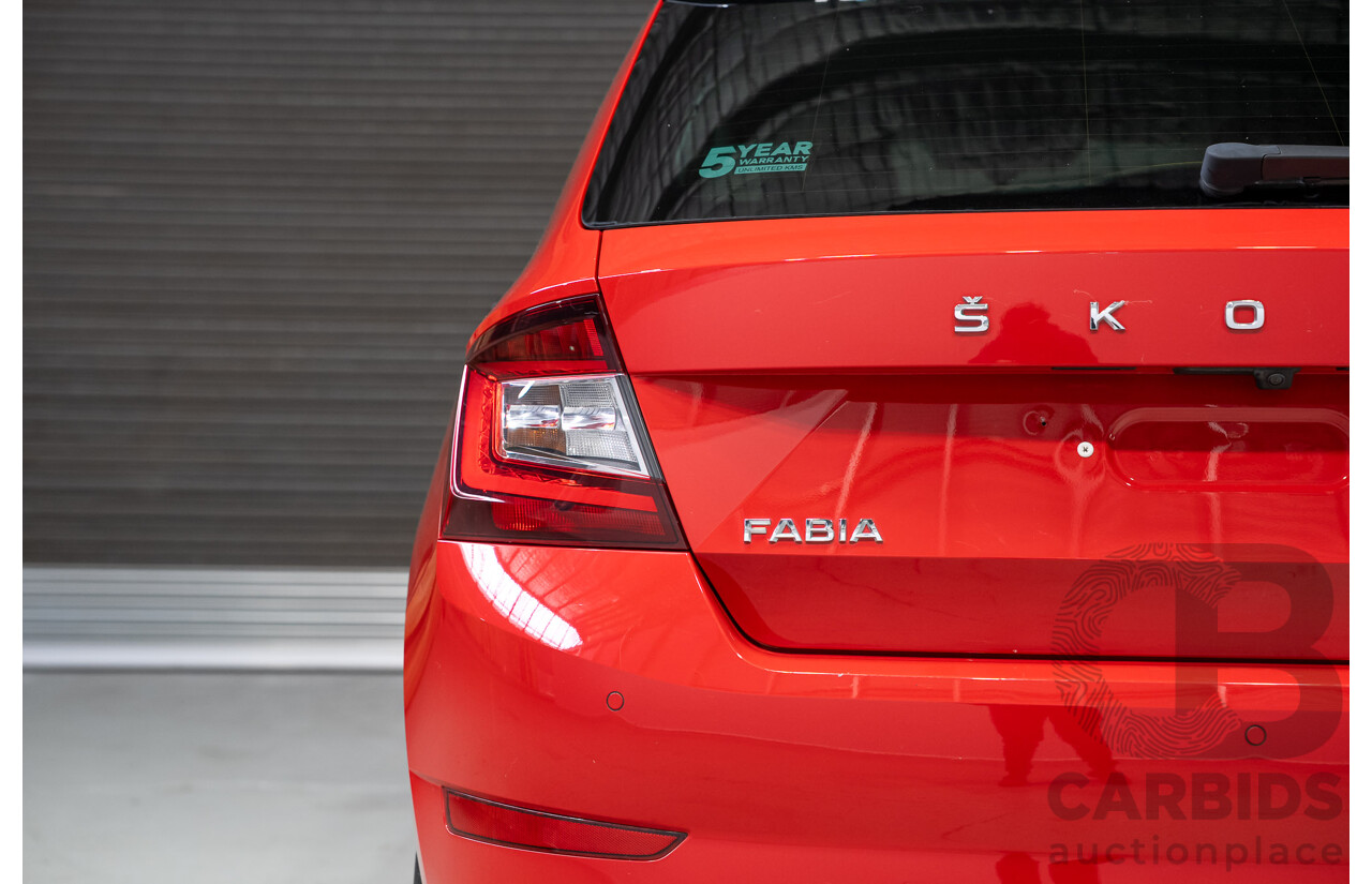 07/2021 Skoda Fabia 81TSI Run Out Edition NJ MY21 5d Hatchback Corrida Red / Black Turbo 1.0L
