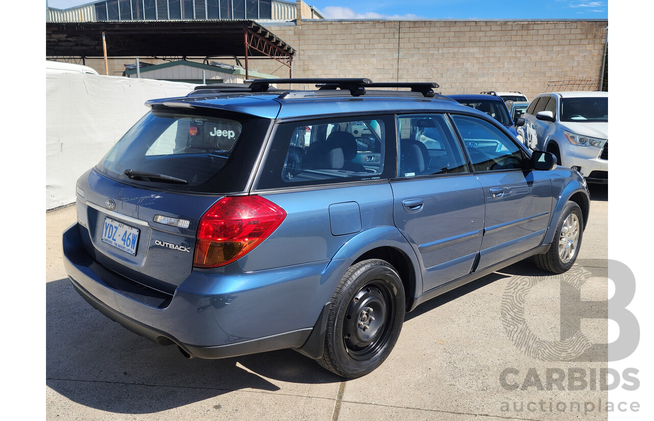 09/2005 Subaru Outback 2.5i Safety MY05 4d Wagon Blue 2.5L