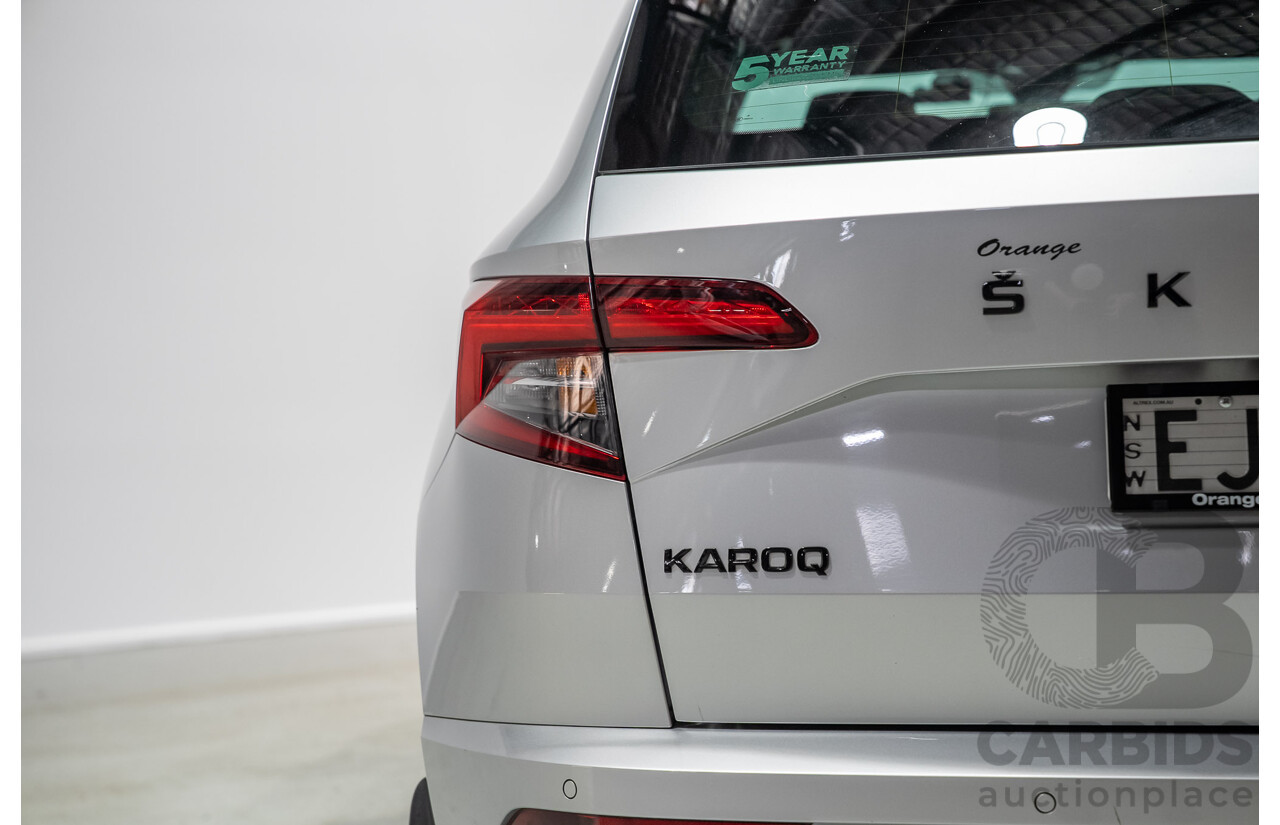 07/2020 Skoda Karoq 140TSI Sportline (4x4) NU MY20 4D Wagon Silver Turbo 2.0L
