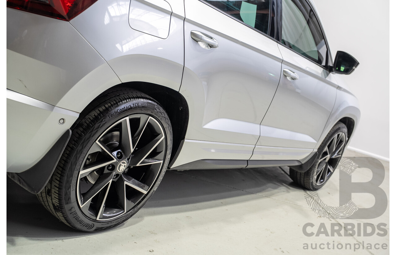 07/2020 Skoda Karoq 140TSI Sportline (4x4) NU MY20 4D Wagon Silver Turbo 2.0L