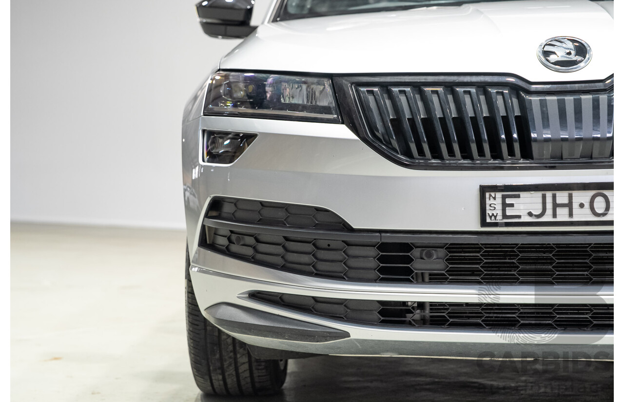 07/2020 Skoda Karoq 140TSI Sportline (4x4) NU MY20 4D Wagon Silver Turbo 2.0L