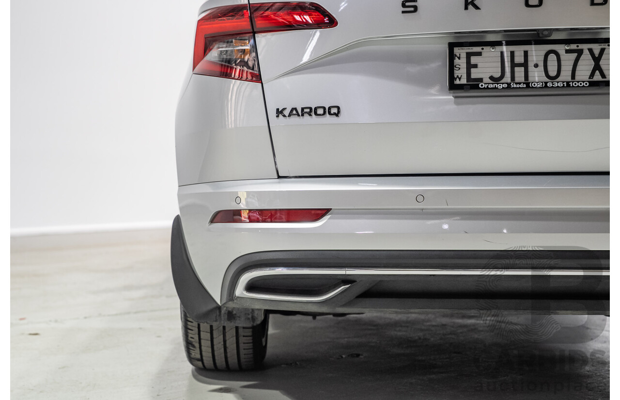 07/2020 Skoda Karoq 140TSI Sportline (4x4) NU MY20 4D Wagon Silver Turbo 2.0L