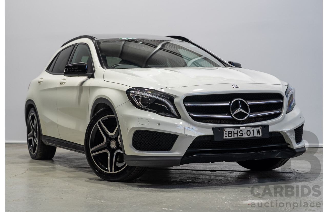 01/2017 Mercedes-Benz GLA 220d X156 MY17 4D Wagon White Turbo Diesel 2.1L