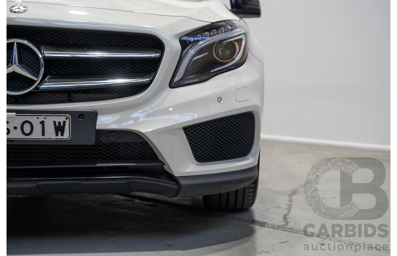 01/2017 Mercedes-Benz GLA 220d X156 MY17 4D Wagon White Turbo Diesel 2.1L