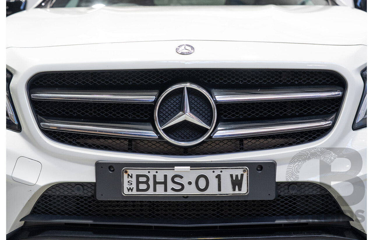 01/2017 Mercedes-Benz GLA 220d X156 MY17 4D Wagon White Turbo Diesel 2.1L