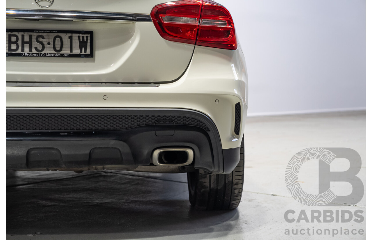 01/2017 Mercedes-Benz GLA 220d X156 MY17 4D Wagon White Turbo Diesel 2.1L