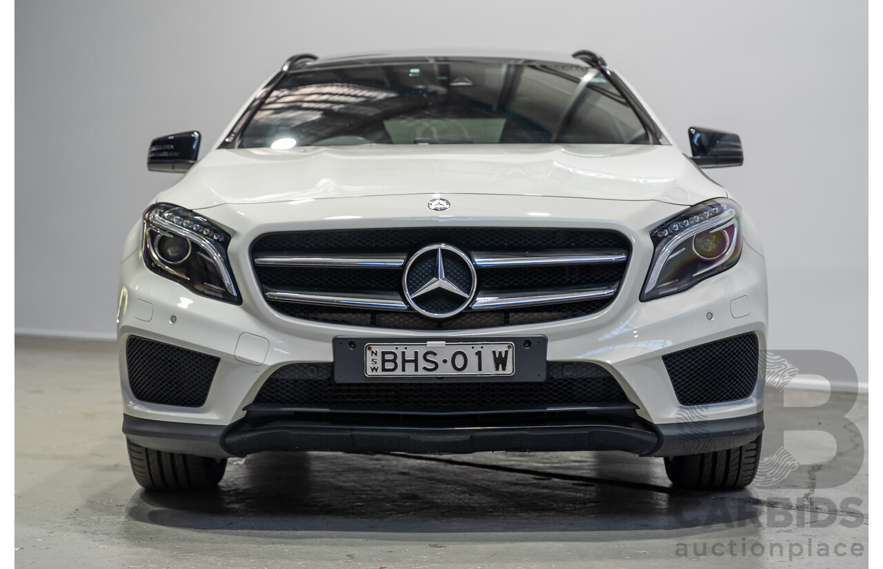 01/2017 Mercedes-Benz GLA 220d X156 MY17 4D Wagon White Turbo Diesel 2.1L