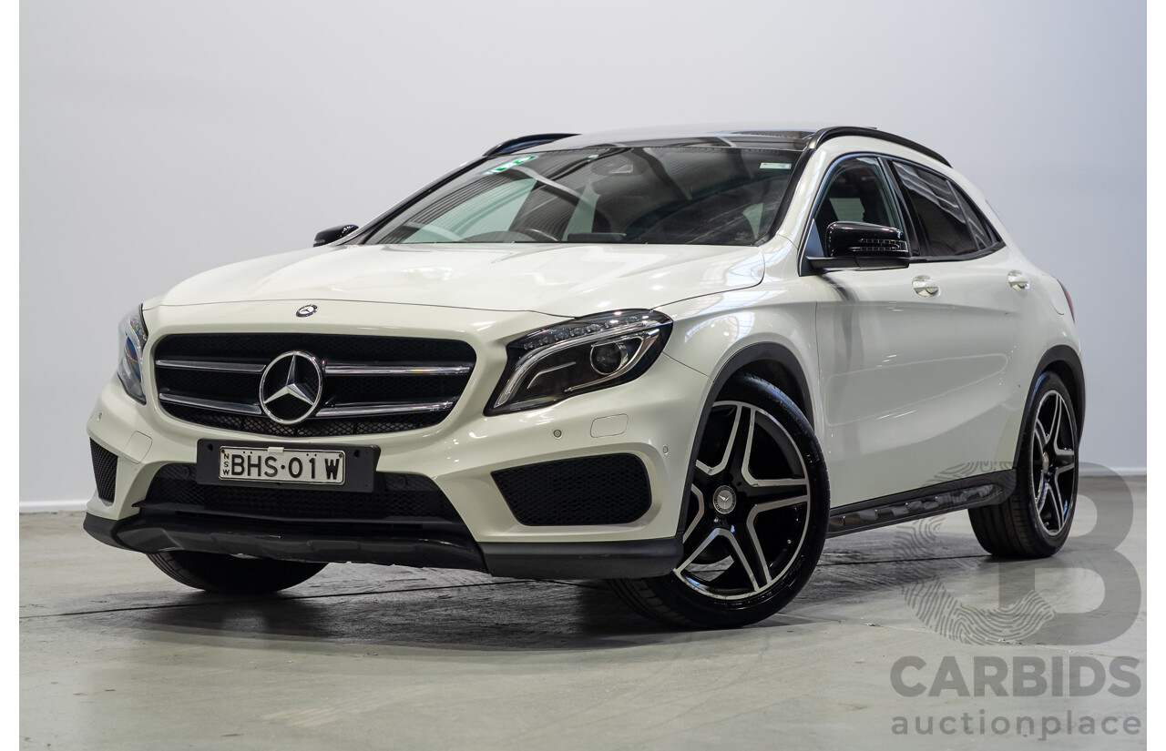 01/2017 Mercedes-Benz GLA 220d X156 MY17 4D Wagon White Turbo Diesel 2.1L