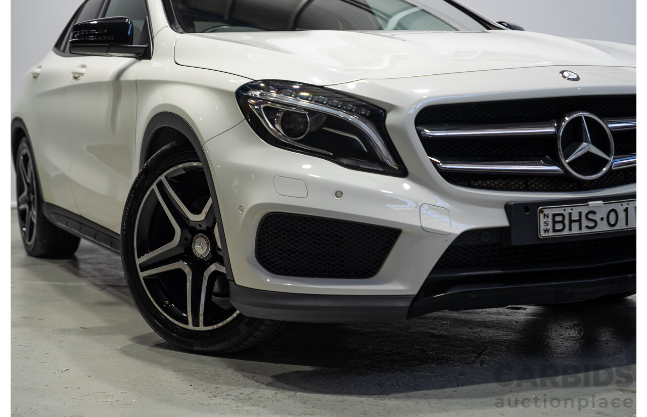 01/2017 Mercedes-Benz GLA 220d X156 MY17 4D Wagon White Turbo Diesel 2.1L