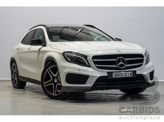 01/2017 Mercedes-Benz GLA 220d X156 MY17 4D Wagon White Turbo Diesel 2.1L