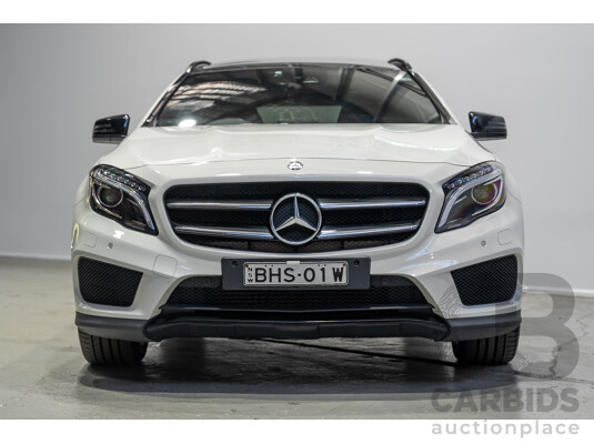 01/2017 Mercedes-Benz GLA 220d X156 MY17 4D Wagon White Turbo Diesel 2.1L