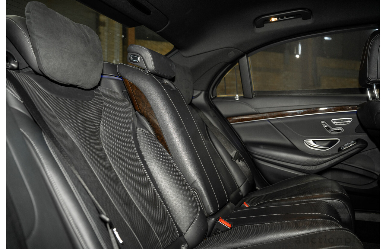 07/2015 Mercedes-Benz S350 CDI Bluetec 222 4d Sedan Obsidian Black Turbo Diesel 3.0L - Import 04/2017