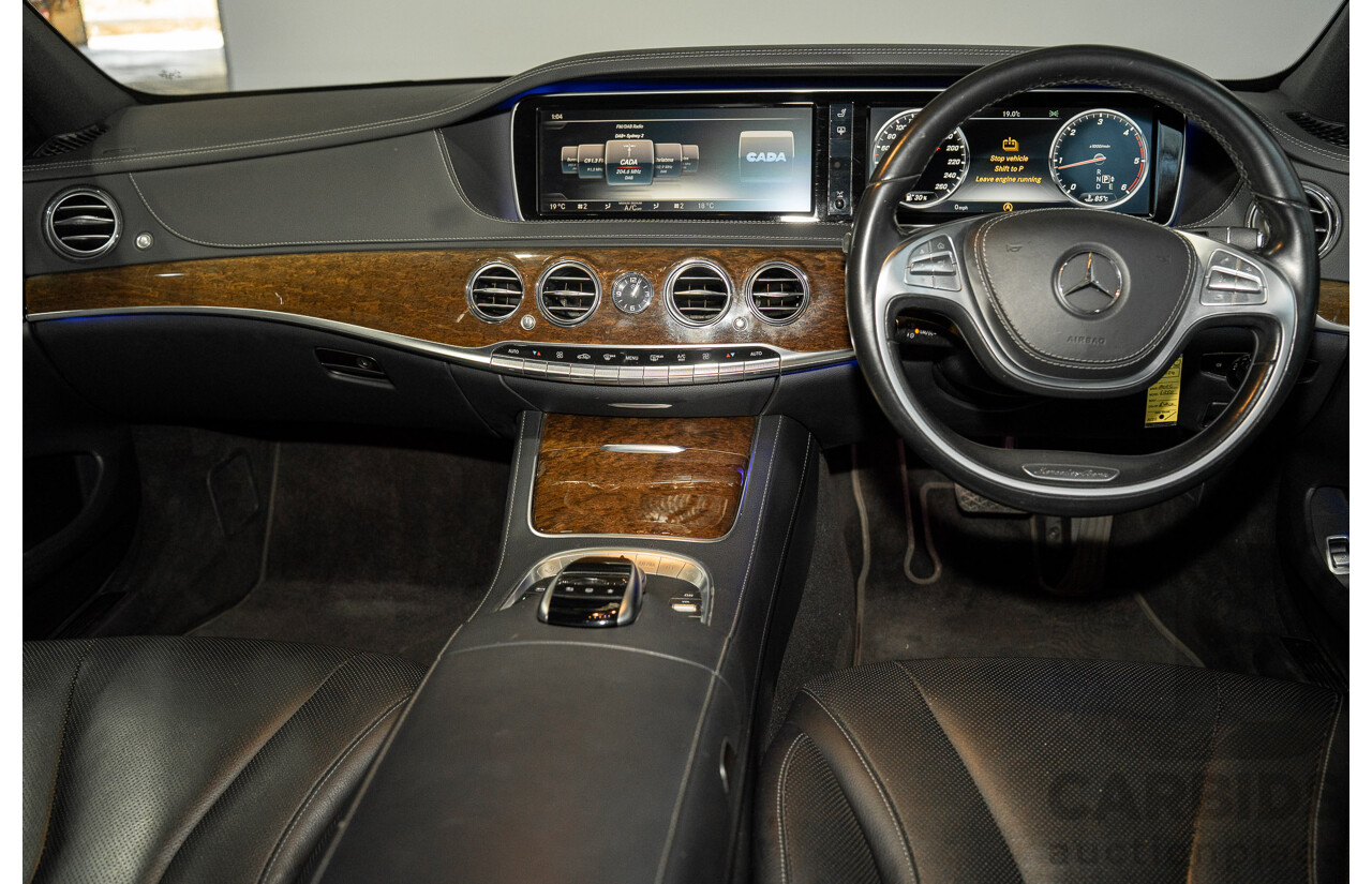 07/2015 Mercedes-Benz S350 CDI Bluetec 222 4d Sedan Obsidian Black Turbo Diesel 3.0L - Import 04/2017