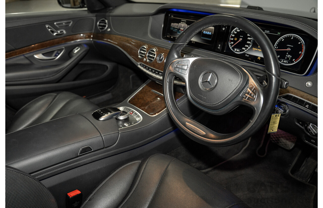 07/2015 Mercedes-Benz S350 CDI Bluetec 222 4d Sedan Obsidian Black Turbo Diesel 3.0L - Import 04/2017