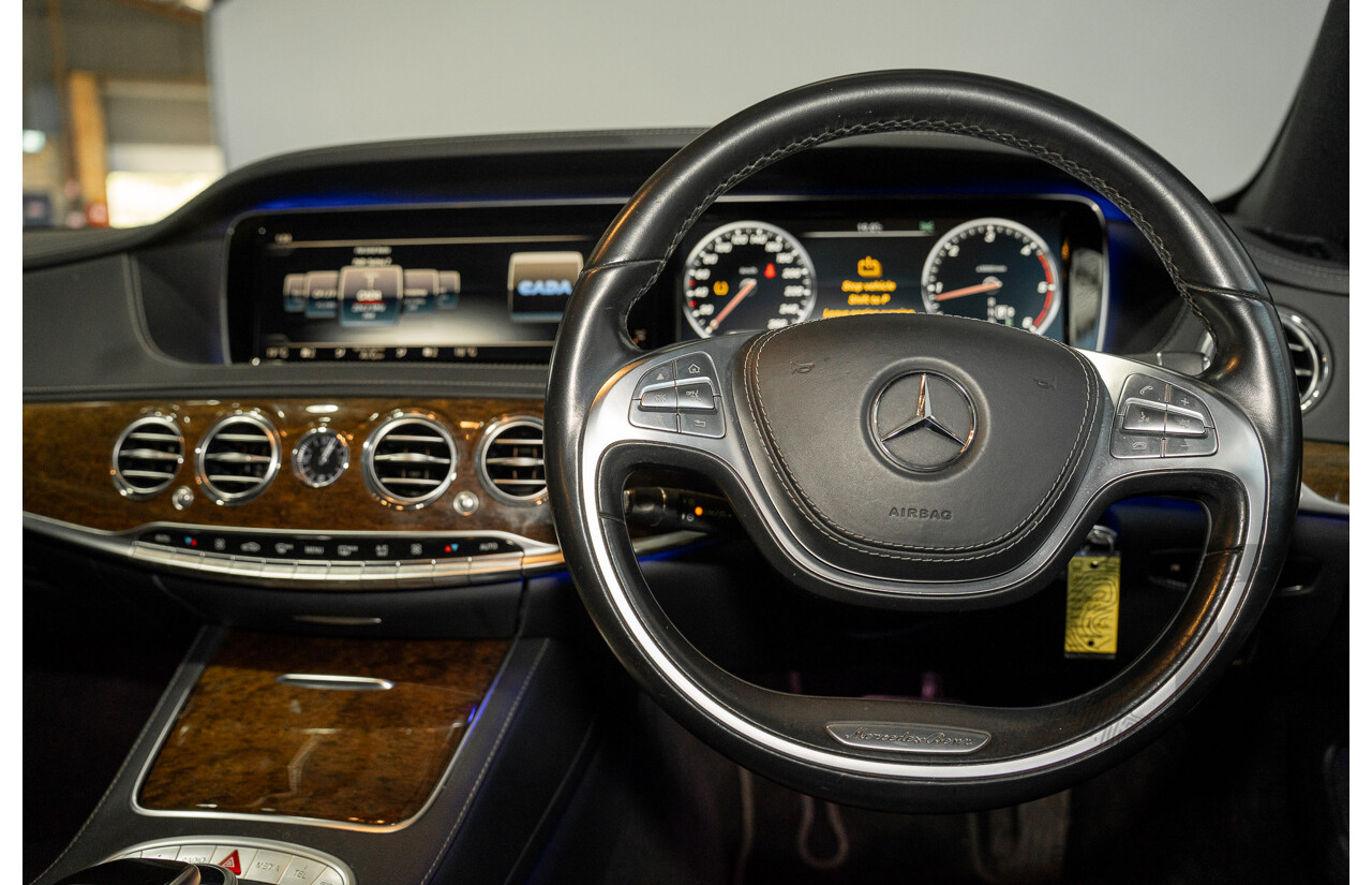 07/2015 Mercedes-Benz S350 CDI Bluetec 222 4d Sedan Obsidian Black Turbo Diesel 3.0L - Import 04/2017