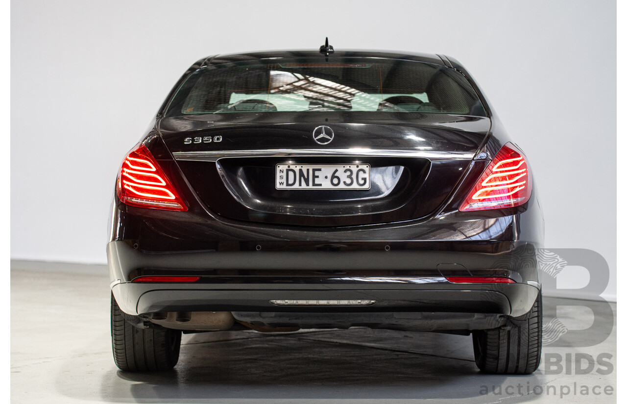 07/2015 Mercedes-Benz S350 CDI Bluetec 222 4d Sedan Obsidian Black Turbo Diesel 3.0L - Import 04/2017