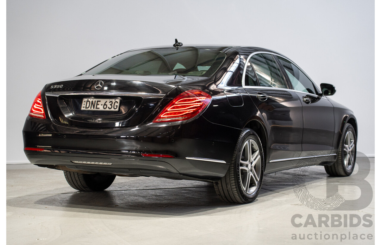 07/2015 Mercedes-Benz S350 CDI Bluetec 222 4d Sedan Obsidian Black Turbo Diesel 3.0L - Import 04/2017