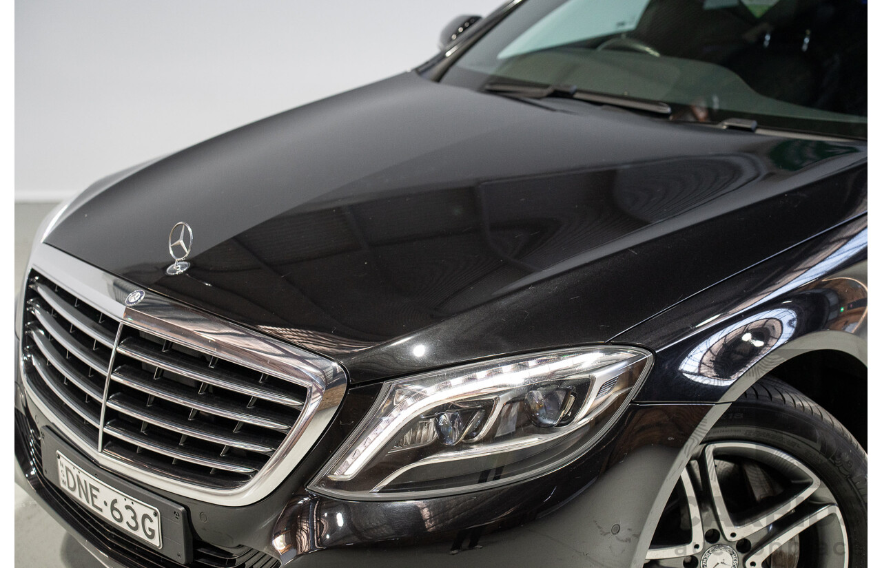 07/2015 Mercedes-Benz S350 CDI Bluetec 222 4d Sedan Obsidian Black Turbo Diesel 3.0L - Import 04/2017